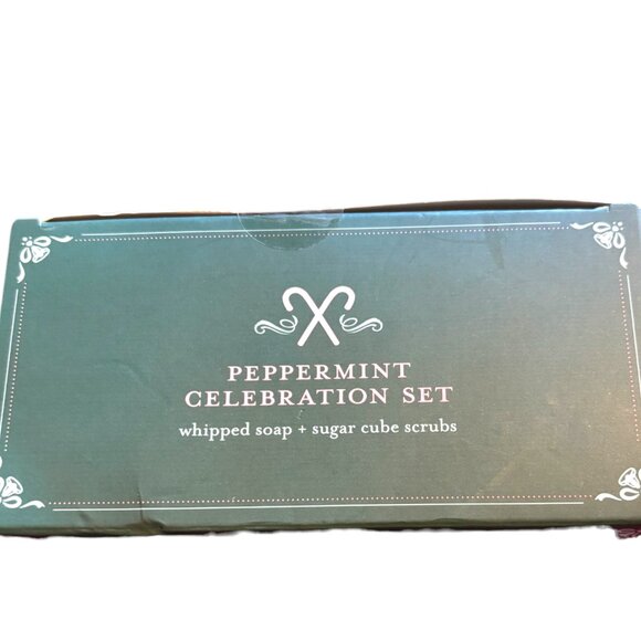 Joon Moon Peppermint Whipped Soap & Sugar Cube Scrub Celebration Set NEW - Picture 2 of 6